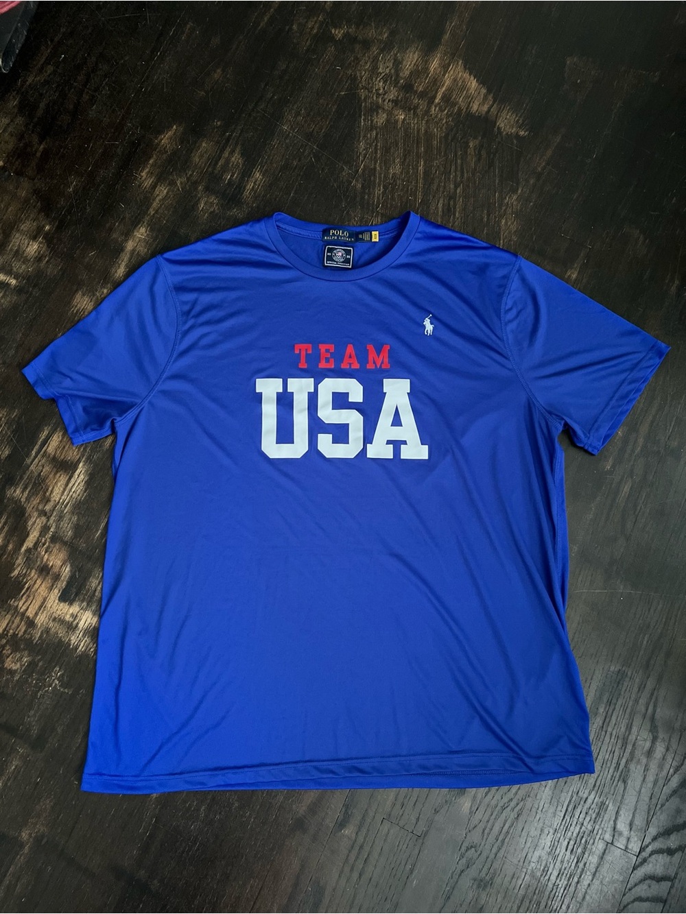 Polo Ralph Lauren 2020 Tokyo Olympics USA Team Official Blue Athletic Jersey XXL